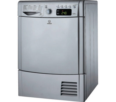 INDESIT IDCE8450BS Condensor Tumble Dryer - Silver INDESIT IDCE8450BS Condensor Tumble Dryer - Silver